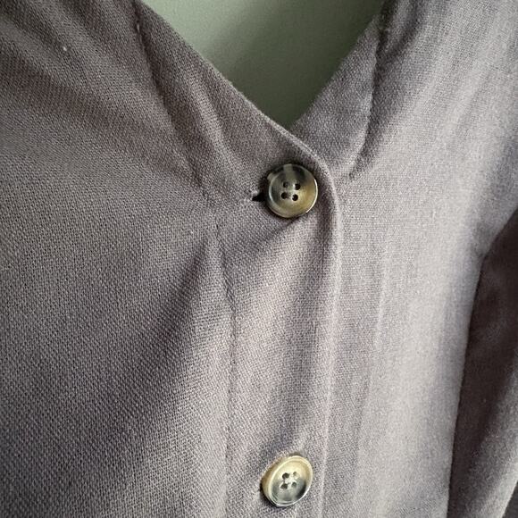 Nordstrom Hi Res S Sleeveless Romper V-neck Button Front Gray Y2K - Picture 7 of 9